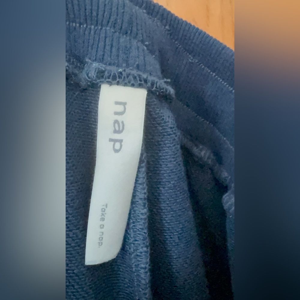 Nap Women's lounger harem style Blue Joggers pants S - Picture 6 of 12